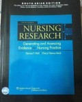 Nursing research: generating and assessing evidence for nursing practice